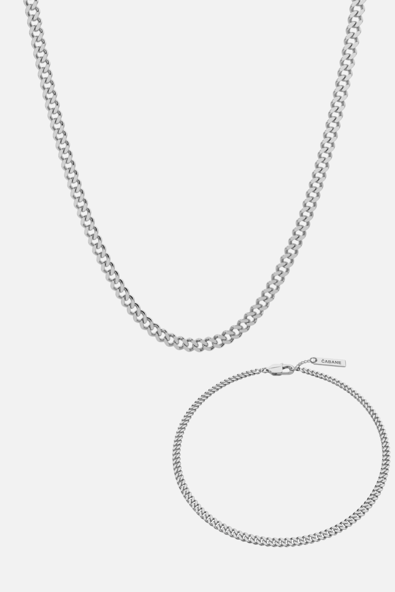 CUBAN CHAIN + CUBAN BRACELET SET