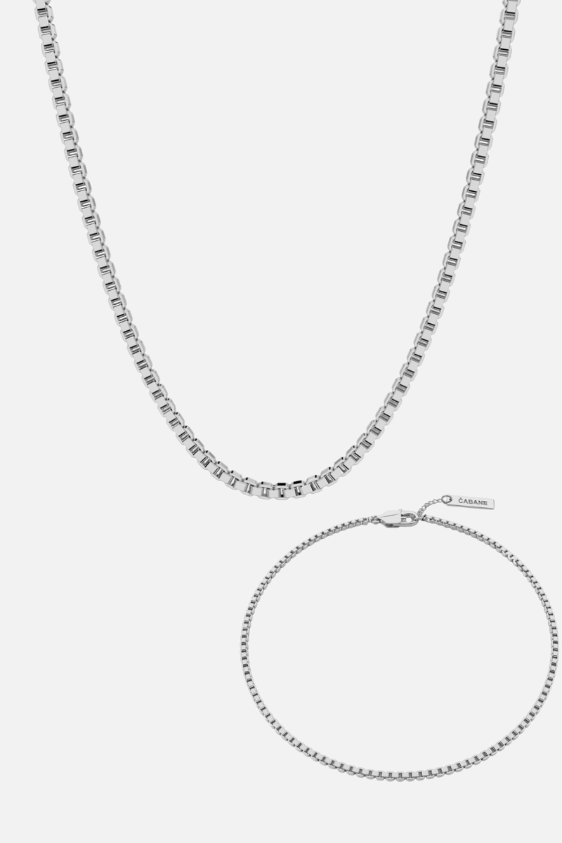 BOX CHAIN + BOX BRACELET SET
