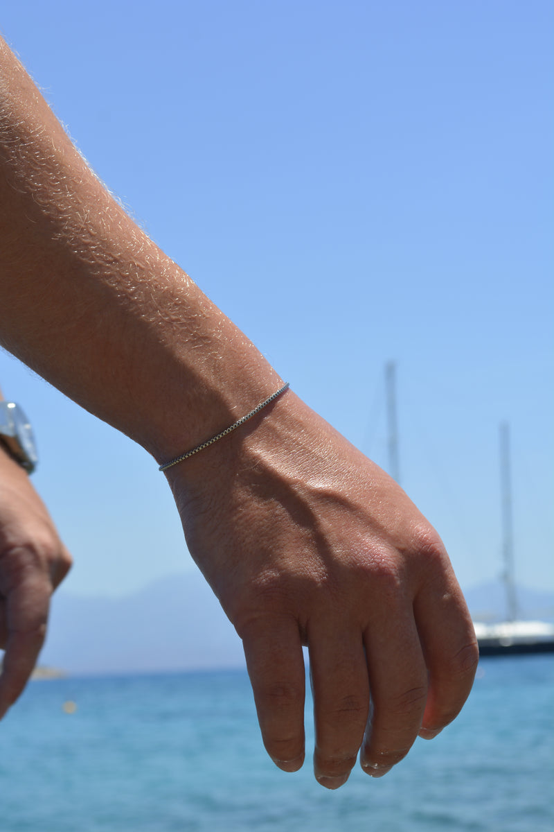 BOX CHAIN BRACELET 1.5MM