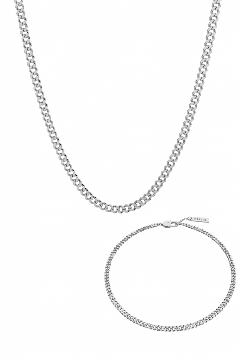 CUBAN CHAIN + CUBAN BRACELET SET